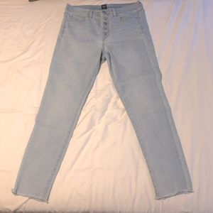 Gap High Rise Favorite Jegging Light Wash size 12